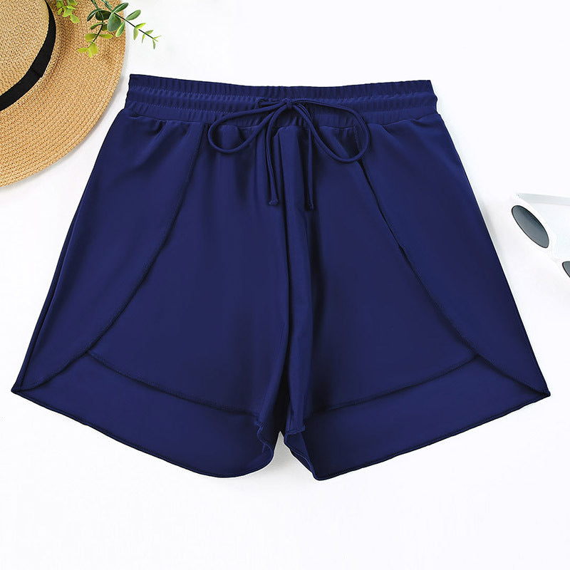 Quick-drying High Waist Women's Swimming Trunks