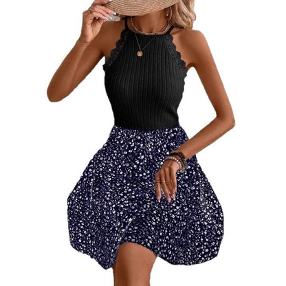 Women's Lace Slim Fit Sleeveless Dress