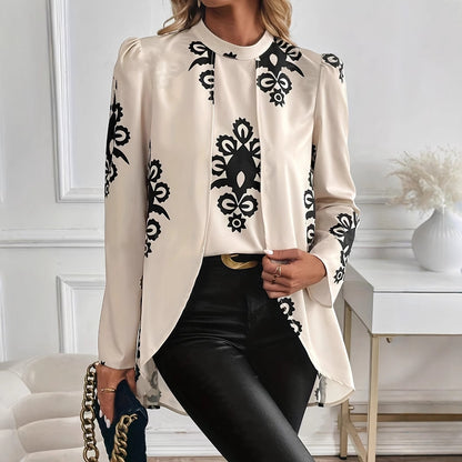 Women's Long-sleeved Shirt New Elegant Top