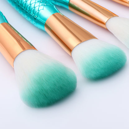 11pcs Makeup Brushes Kit Mermaid