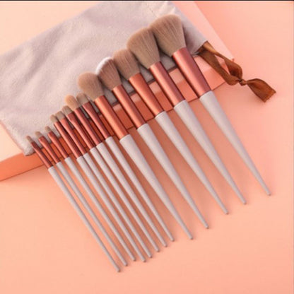 13Pcs Makeup Brush Set Blush Powder Eye Shadow Highlighter Foundation