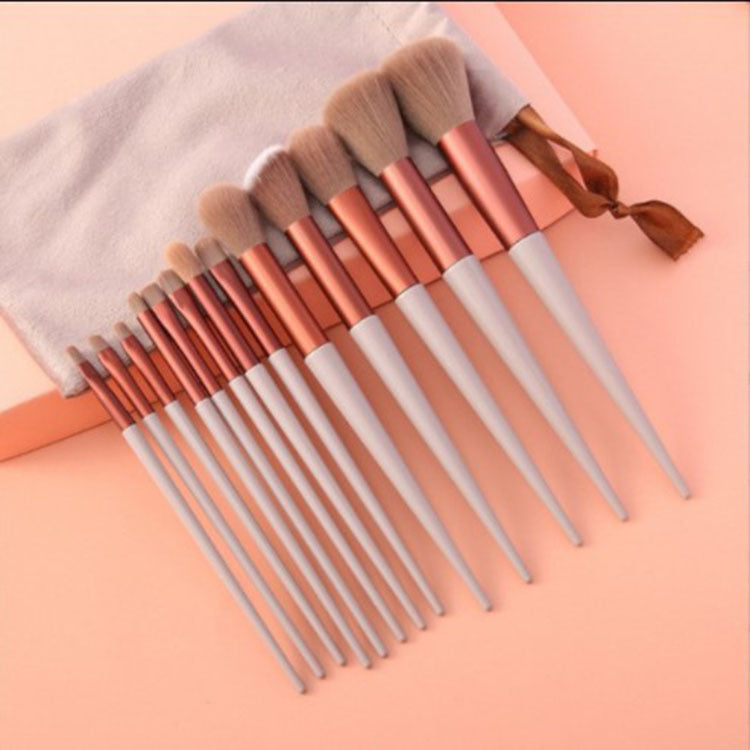 13Pcs Makeup Brush Set Blush Powder Eye Shadow Highlighter Foundation