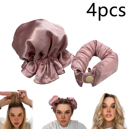 Heatless Curl Stick With Cloth Cover Headband Hair Style Tools