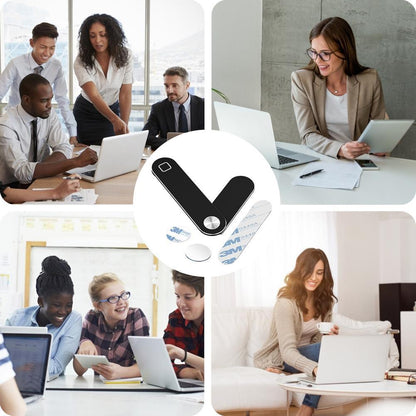 Laptop Phone Holder, Adjustable Side Mount, Magnetic Laptop Monitor Mount, Aluminum Expansion