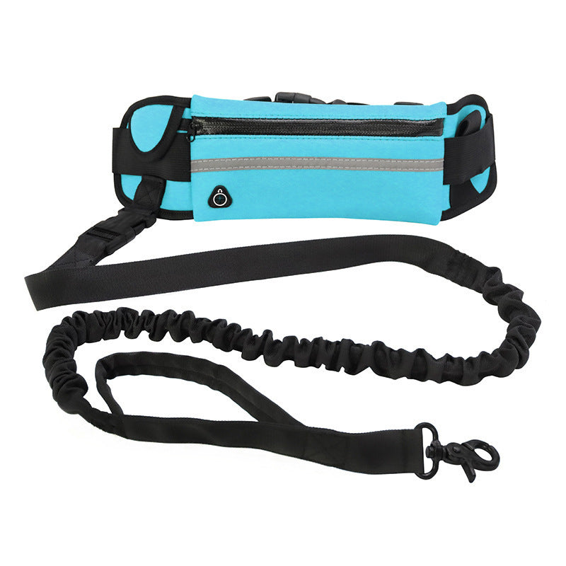 Hands Free Leash Walking And Training Belt With Shock Absorbing Bungee Up To 180lbs Large Dogs Phone Pocket And Water Bottle Holder