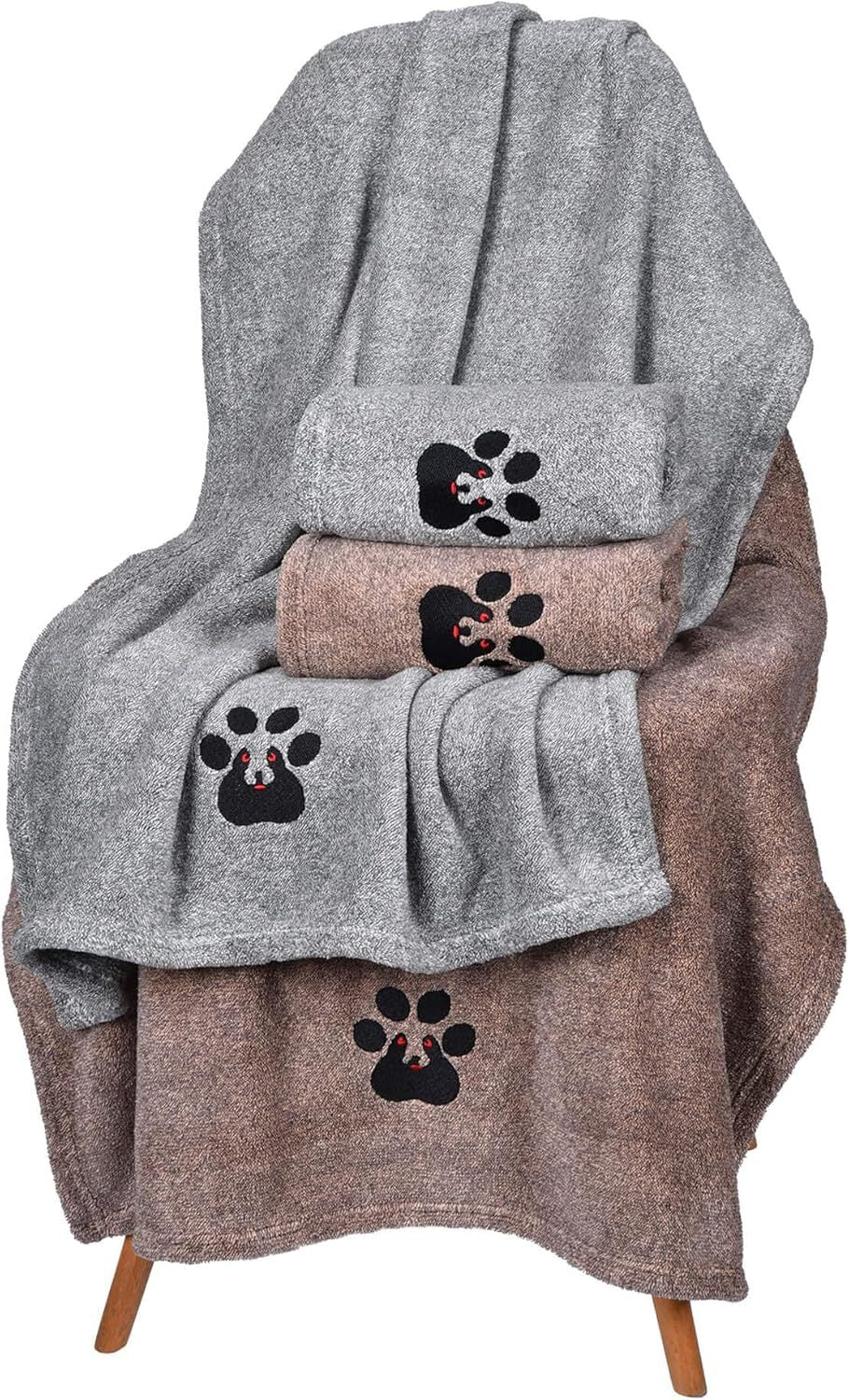Super Absorbent Dog Bath Towels Fast Drying - Soft Microfiber