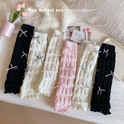 Children's Sock Autumn And Winter Style Leg Warmer Bow