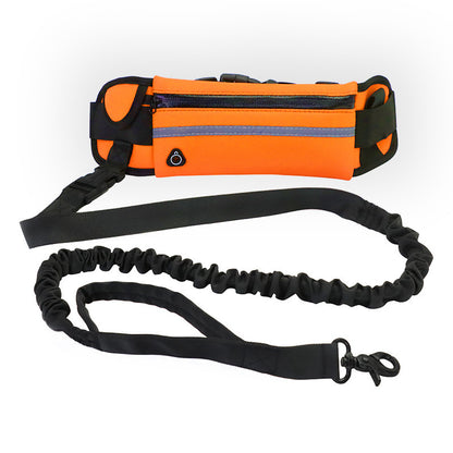Hands Free Leash Walking And Training Belt With Shock Absorbing Bungee Up To 180lbs Large Dogs Phone Pocket And Water Bottle Holder