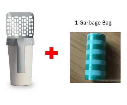 Storage Box Cat Litter Shovel Set