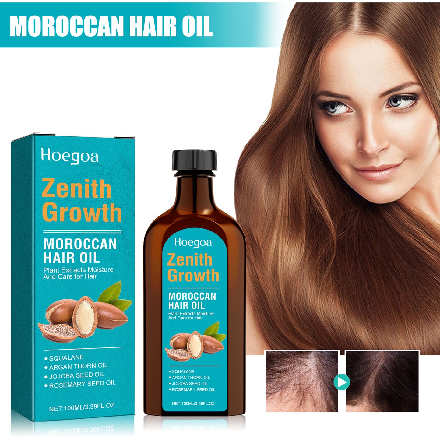Morocco Hair Care Essential Oil Smooth Dry And Dense Hair