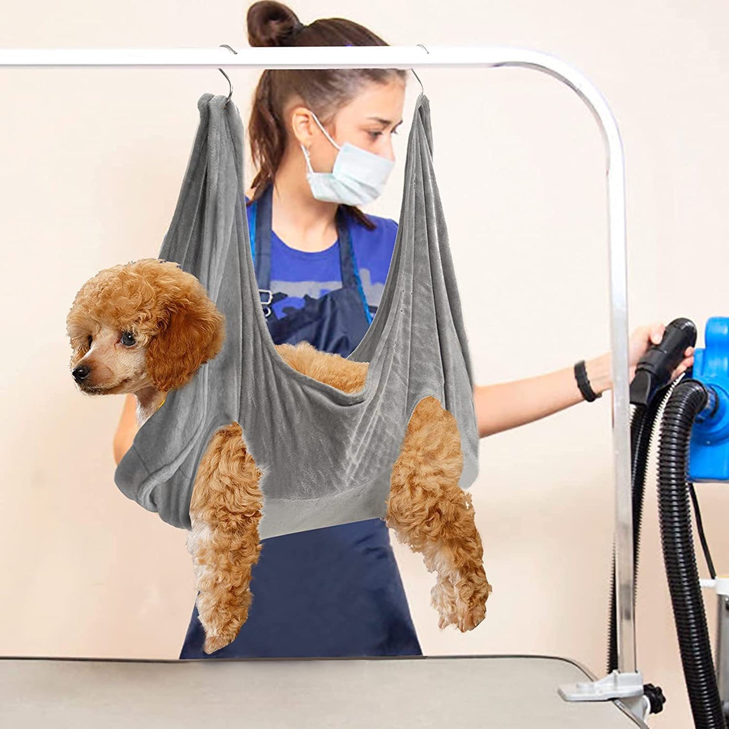 Pet Dog Cat Grooming Hammock Harness Breathable